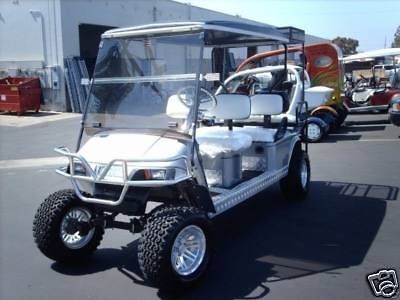   LIMO 6 PASSENGER SEAT Golf Cart car ez go EZGO lifted ELECTRIC EV