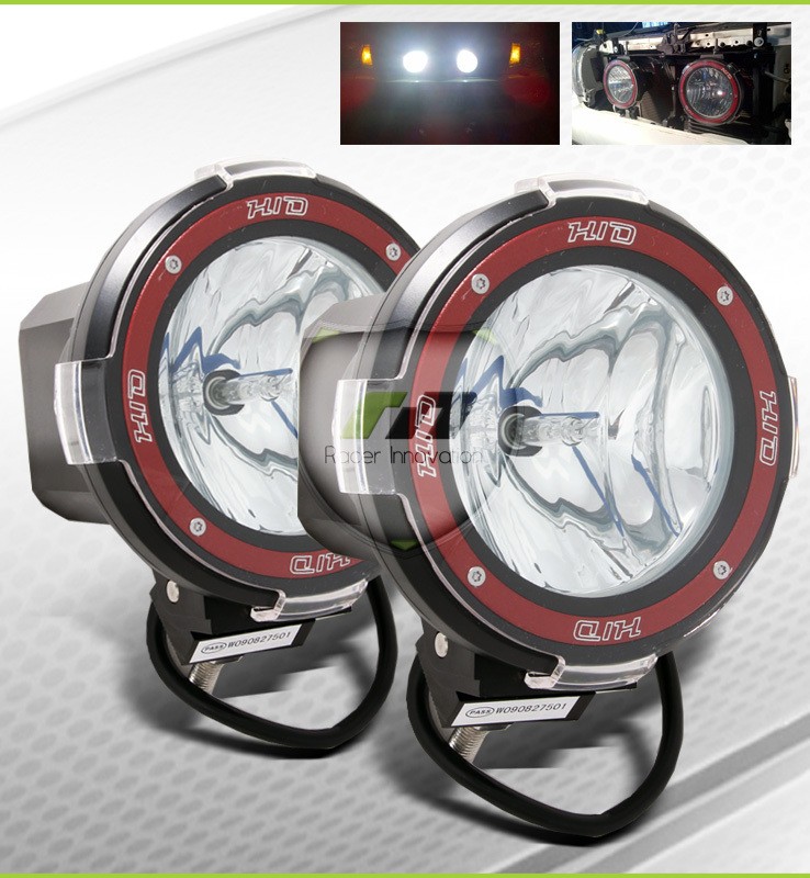 inch Built in 35W 6000K HID 4x4 Off Road Offroad Driving Fog 