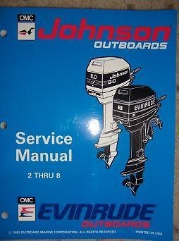 1994 Johnson Evinrude ER Electric Outboard Manual p