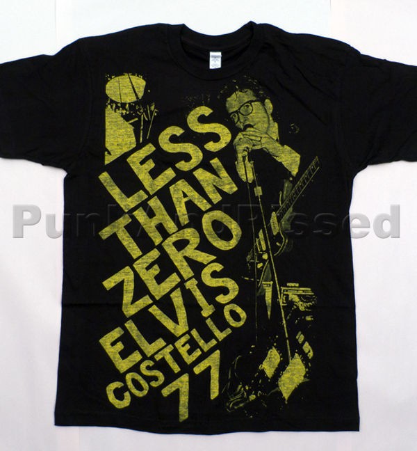 Elvis Costello   Less Than Zero 77 t shirt   Official   FAST SHIP