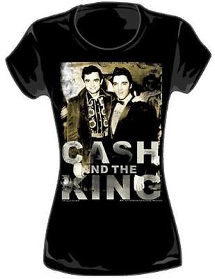 JOHNNY CASH and ELVIS PRESLEY Girly T Shirt NEW S M L XL