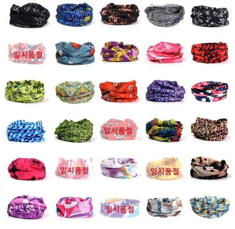 Multi scarf Snood bandana Neck Warmer head wear Face Mask headband 