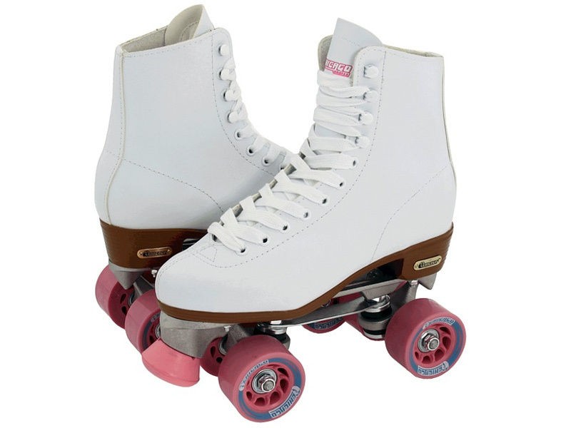 Chicago Starter Skates   Chicago 400   Ladies White Quad Roller Skates