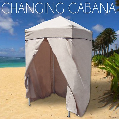   Cabana Camping Pool Beach Tent Changing Room EZ Pop Up Sun Shade Patio