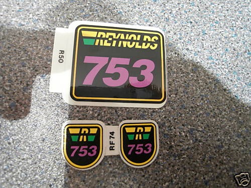 REYNOLDS 753 decal set orig. NOS ex factory. NOT repro