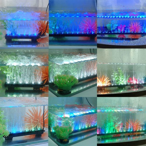 Aqaurium Fish Reptile Tank BEAMING BUBBLE Up Air luminous Underwater 