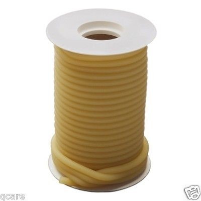 50 ft 1/8 ID x 1/16 x 1/4 OD Latex Rubber Tubing Surgical Amber 