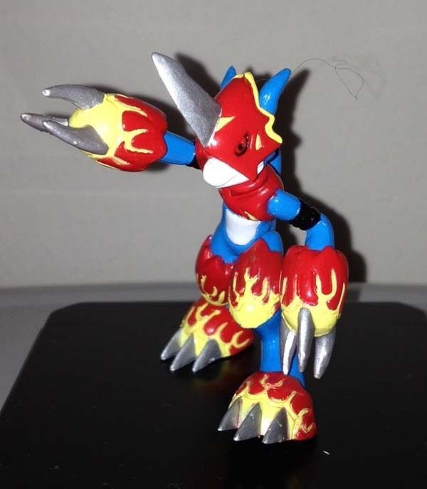 Rare Authentic HT Digimon Flamedramon Figure 2.5 New 