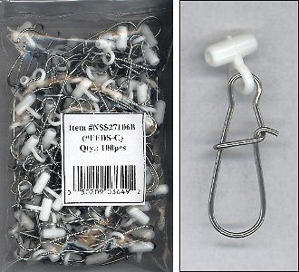 Fish Finders Line Sinker Slides bag of 100 WHITE HEAVY DUTY