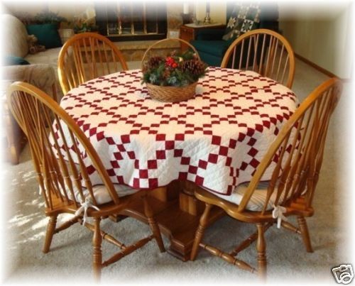 Patch Round Quilted Tablecloth + Crib Quilt PATTERN