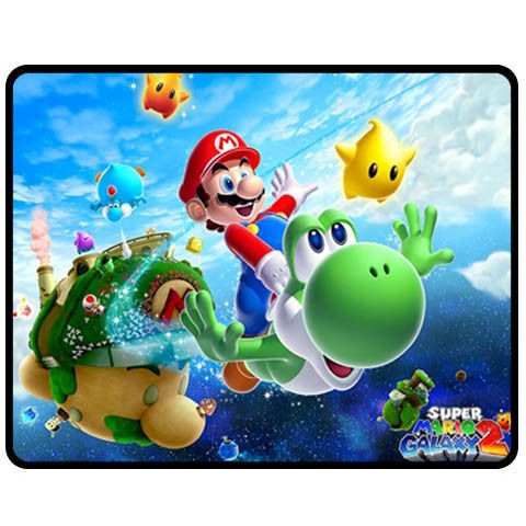 New Super Mario Rare Fleece Blanket Decor Gift 4 Fans