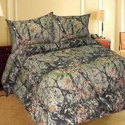 New 6pc. Microfiber The Woods Camo Sheet Set Queen Size