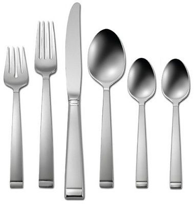   Oneida Chromium Stainless Steel Flatware Rhodes Pattern Service For 8