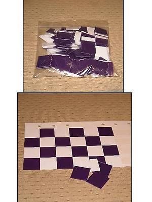 PURPLE & WHITE DOLLS HOUSE FLOOR TILES