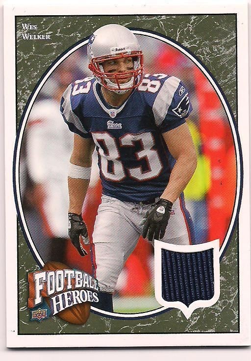 2008 Upper Deck Jersey Wes Welker New England Patriots