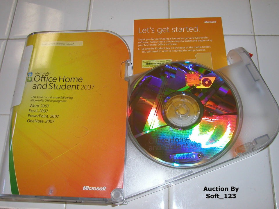 Microsoft MS Office 2007 Home and Student for 3 PCs Full Retail 