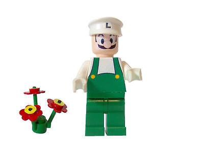 CUSTOM* LEGO Fire Luigi Super Mario Bros Nintendo Wii