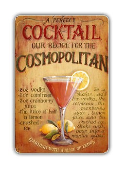 Cosmopolitan Vintage Size 3.5 X 2.3 Fridge Magnet