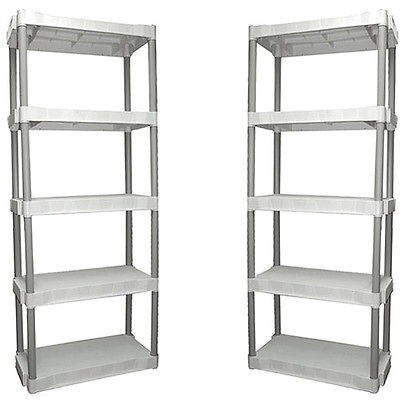 pack 5 shelf storage unit + free Gift =) Organizer bin shelving 