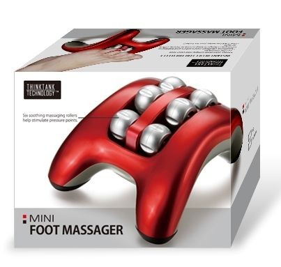 Mini Foot Massager With Six Soothing Massaging Rollers Feet Massage 