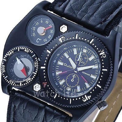   Fashion UBOOT Russian RARE Mens Aircraft Quartz watch Leather Band