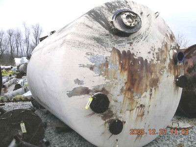 4,500 GALLON GLASS LINED TANK, USED, DE DIETRICH