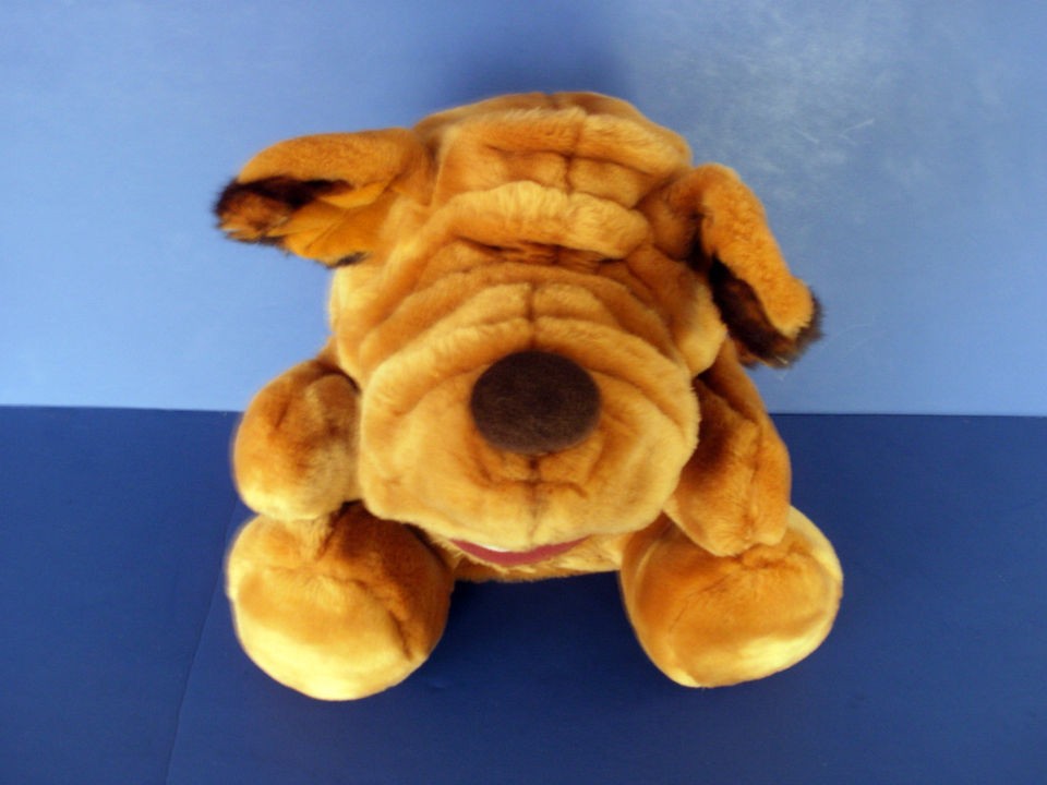   SHAR PEI~Full Body~TALKING~12 Plush Puppy Dog Hand Puppet~Barks BINGO