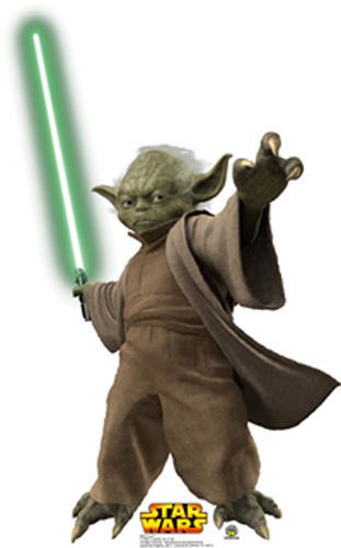 YODA STAR WARS EPISODE III LIFESIZE CARDBOARD STANDUP STANDEE CUTOUT 