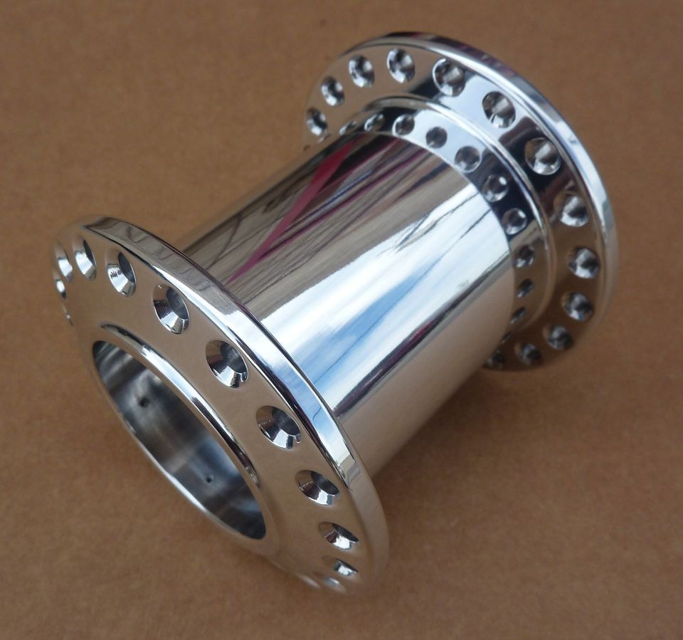 HD HARLEY BILLET CUSTOM SMOOTH SPOOL HUB WHEEL POLISHED 40 Hole 