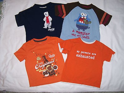   3T t shirts coca cola orange soda pop parents exhausted monster bear