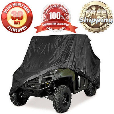 UTV ATV COVER RHINO RANGER MULE GATOR PROWLER RAZOR  BLACK STORAGE 