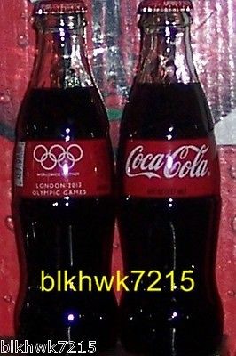 2012 LONDON OLYMPICS U. S . VERSION 8 OUNCE GLASS COCA COLA BOTTLE