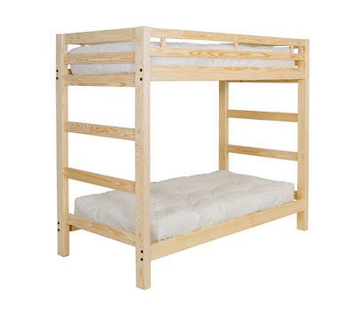 Twin Liberty Bunk Bed Frame   Solid Unfinished Pine NEW