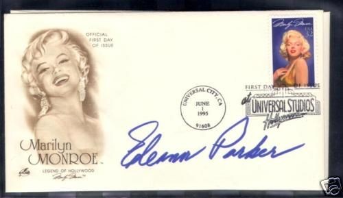 ELEANOR PARKER signed Marilyn Monroe FDC