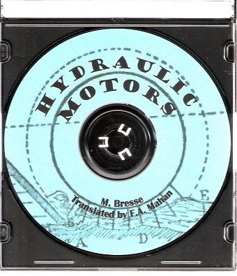 HYDRAULIC MOTORS M. Bresse Book on CD Water Wheels