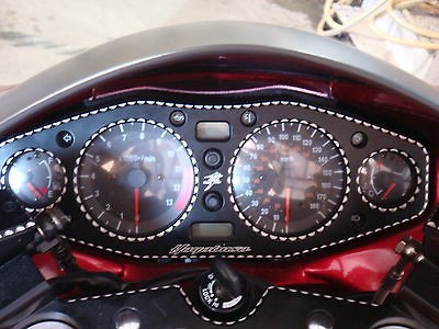 Black Hayabusa gauge cover bezel contrast cut 1999 2007 2000 2001 2002 