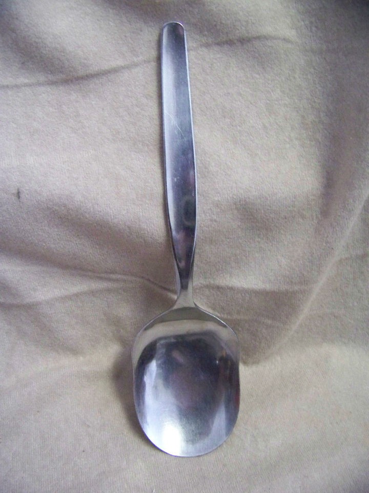 MID CENTURY GERMAN FLATWARE MARKED KH ROSTFREI SERVING SPOON