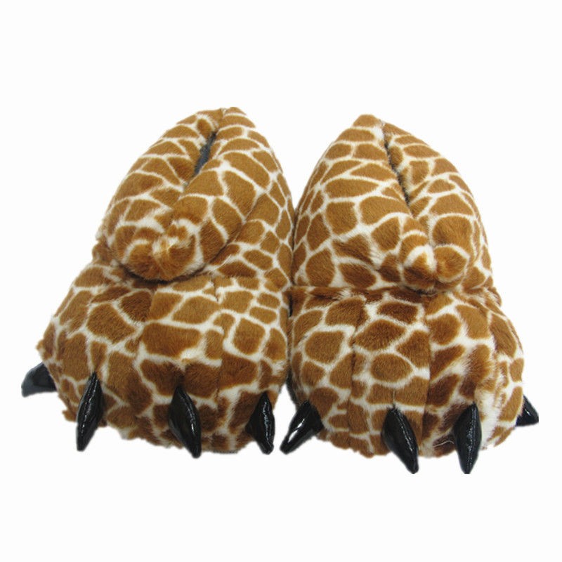   Big foot Giraffe Bear Animal Claw Paw Party Animal Home Slipper