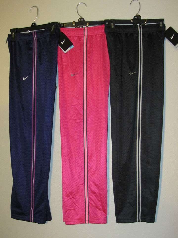 NWT $30 NIKE GIRLS MESH LINED WARM UP PANTS BASKETBALL RUNNING 425467 