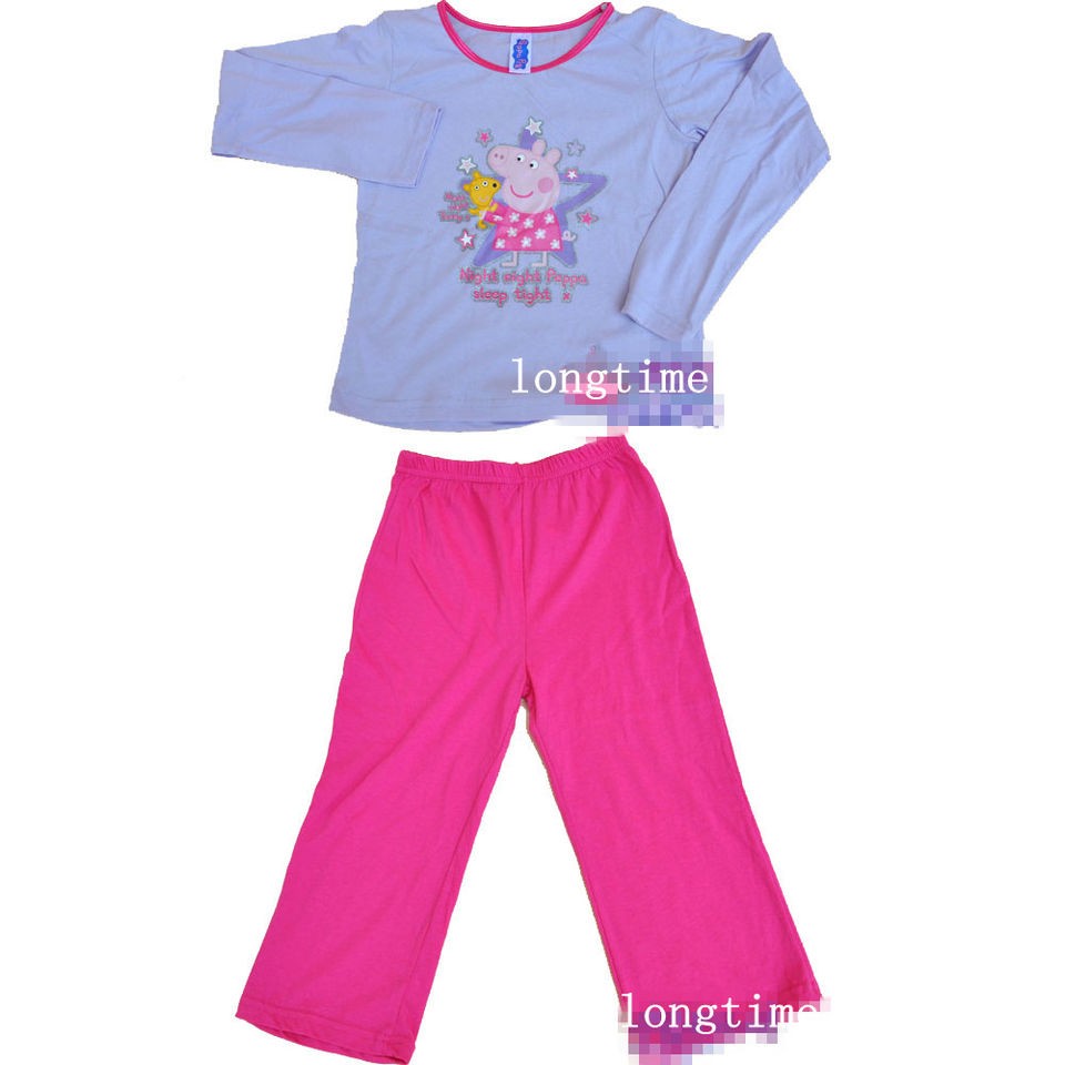 NEW STUNNING PEPPA PIG SLEEPSUIT/PAJA​MAS (2 6YRS) night night peppa 