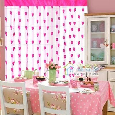 CUTE Heart Tassel String Curtain Hanging Room Decorative Drapes 