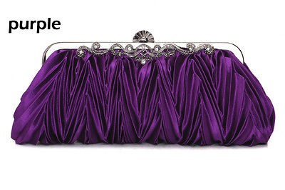   Women Lady Vintage Pleated Line Evening Bag clutch bag chain bag