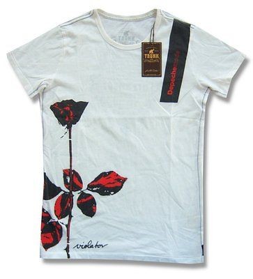 DEPECHE MODE & TRUNK LTD DESIGNER FLOWERS T SHIRT NEW LADIES XS