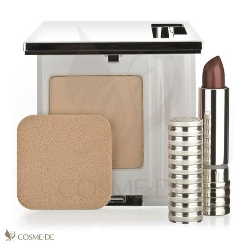 Clinique Travel Club Makeup Face Foundation Powder+ Long Last Lipstick 