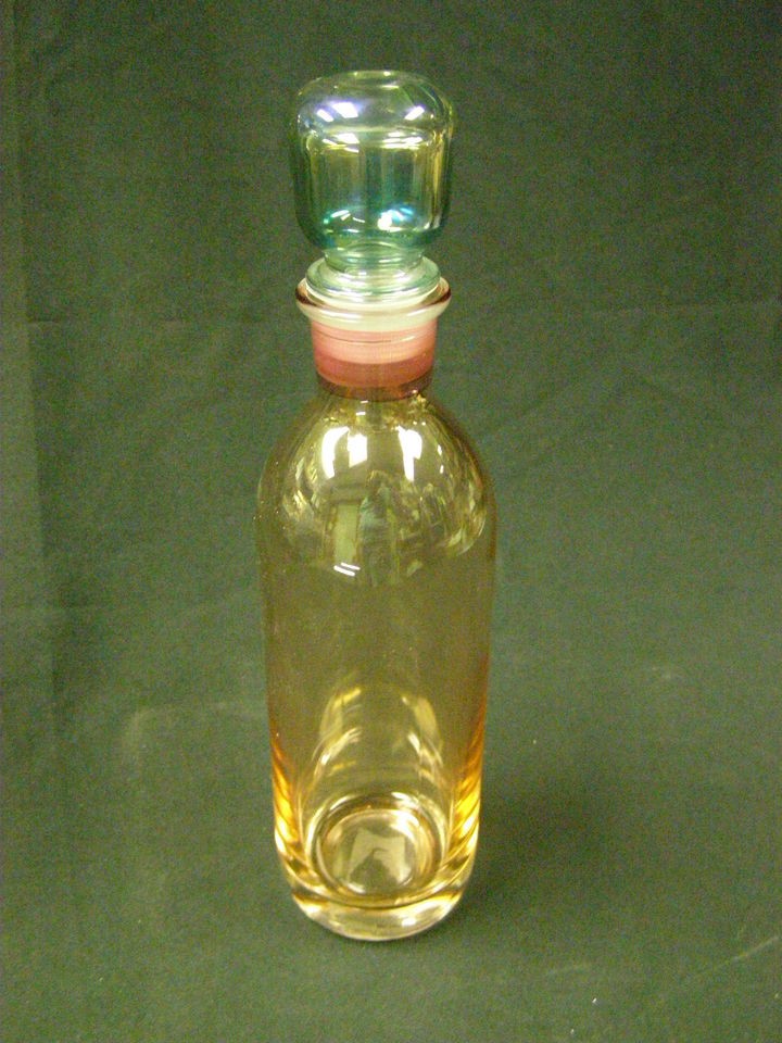 Orrefors Crystal Glass Bottle Decanter w/Stopper Beautiful Graduated 