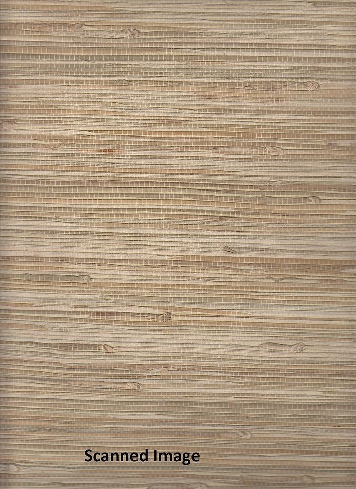 147 89473 Grasscloth Wallpaper / Textured Sidewall / Cream Background