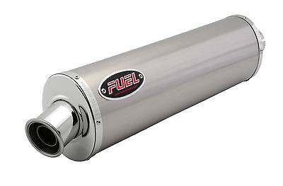 Suzuki SV650 L0 L1 L2 Exhaust Plain Titanium Oval Midi Bike 