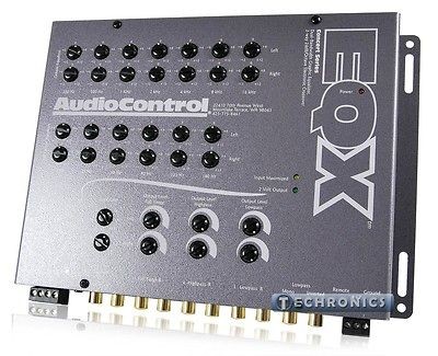   EQX TRUNK MOUNT DUAL GRAPHIC EQUALIZER & 2 WAY ELECTRONIC CROSSOVER