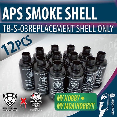   Thunder B CO2 Airsoft Sound Grenade Replacement Smoke Shell x 12pcs