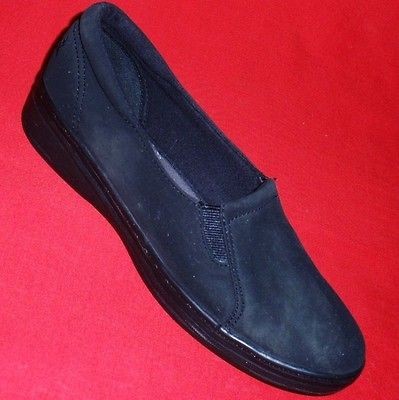 NEW Womens GRASSHOPPERS JENSEN Black Stretch Nubuck Casual/Comfort 